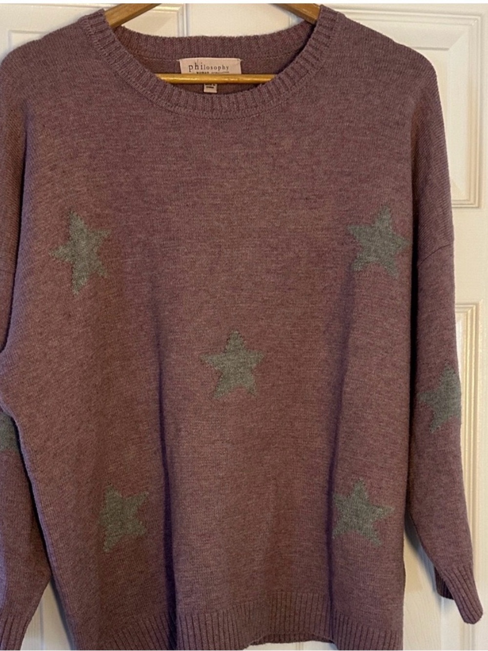Philosophy Lavender Star Sweater